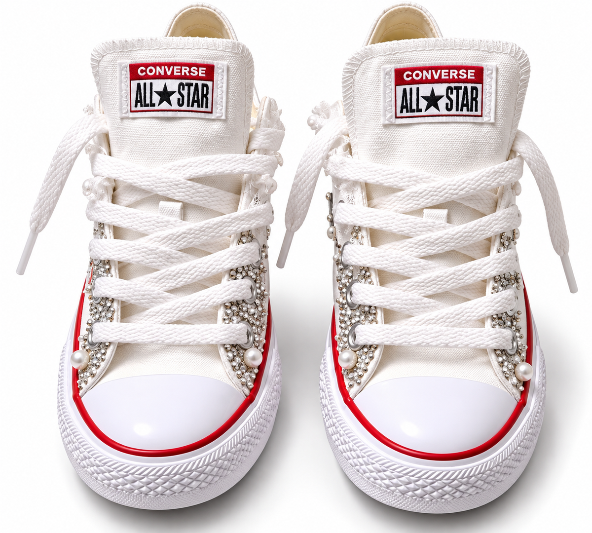Georgia Bulldogs Inspired Bling Converse Sneakers, Custom Rhinestone Game Day Shoes, Go Dawgs Football Fan Sneakers, UGA Gift for Her